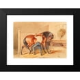 thumbnail image 2 of Otto von Thoren 14x11 Black Modern Framed Museum Art Print Titled - In the Stable, 2 of 5