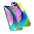 thumbnail image 6 of DesignSkinz Abstract Neon Wave V9 Full-Body Skin Decal Wrap Cover for iPhone 12 Mini, 6 of 9