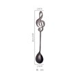 thumbnail image 1 of Stainless Steel Cute Music Note Shape Coffee Mixing Spoon black, 1 of 7