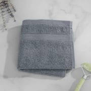 Mainstays Performance Washcloth, Grey, 12 in x 12 in, Quick Dry Cotton Blend