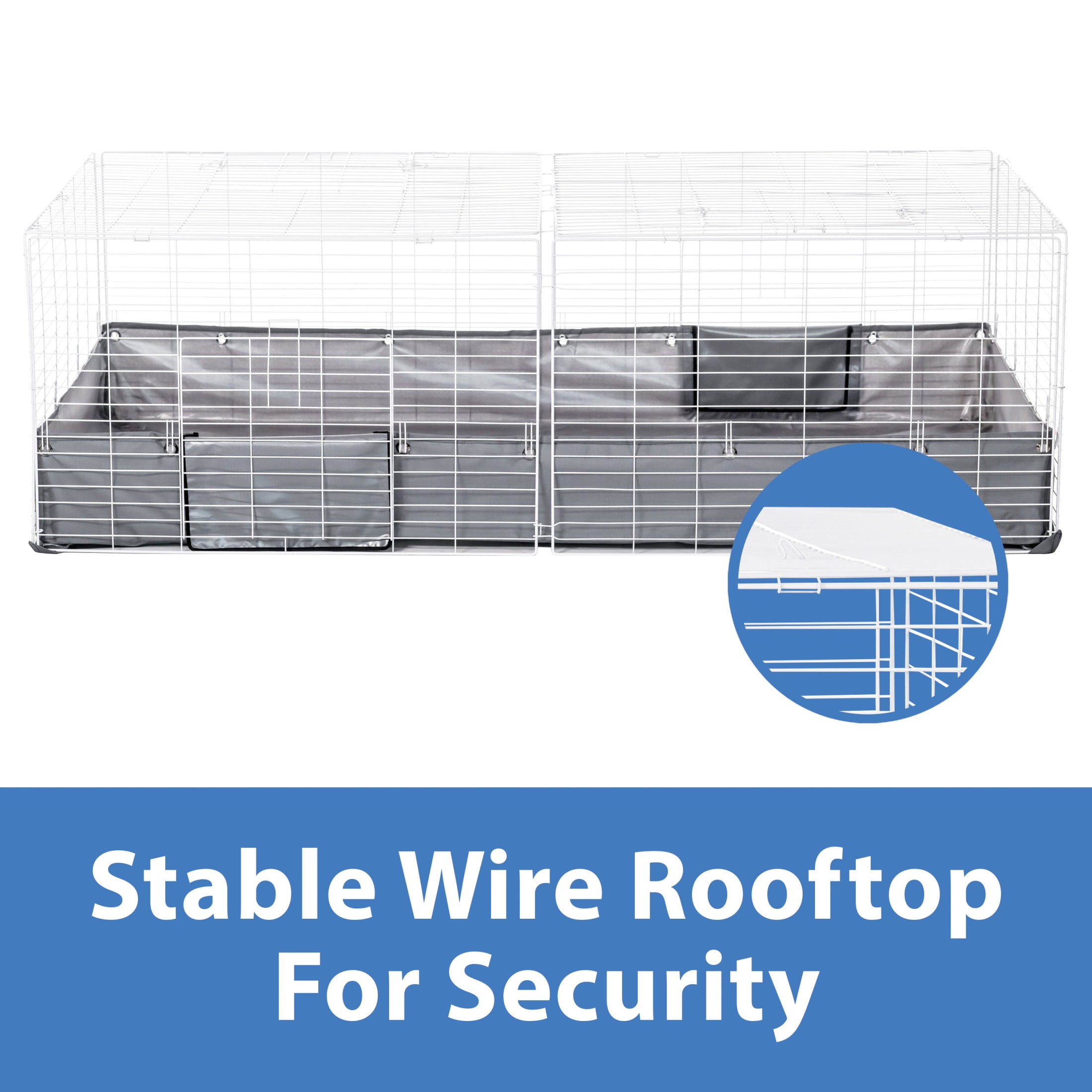 Kaytee Open Living Pet Rabbit or Guinea Pig Habitat Rooftop Add-on, 60" x 30" in
