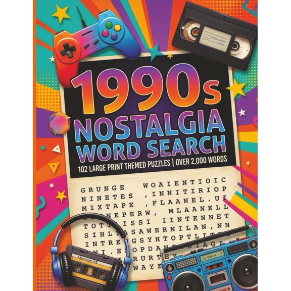 Sopa de letras nostalgia de los años 90, publicación independiente