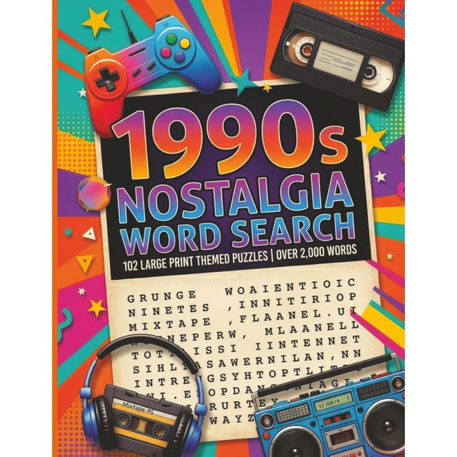 Sopa de letras nostalgia de los años 90, publicación independiente