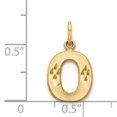 thumbnail image 2 of 14K Yellow Gold Initial O Charm, 2 of 2