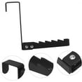 thumbnail image 4 of Foldable Over-Door Hanger, 2 Pack Space-saving Storage Rack Hooks,Over Door Towel Racks for Clothes,Coat, Behind Back Bathroom, Bag and Robe(Black), 4 of 7