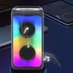 thumbnail image 3 of PAVEOS Karaoke, Altavoz Bluetooth Portátil, Soporte para Micrófono, Sistema PA con Luz LED, Soporte REC/FM/AUX, Ideal para Reuniones Familiares, Audio Bluetooth para Niños, Color Negro, 3 of 5