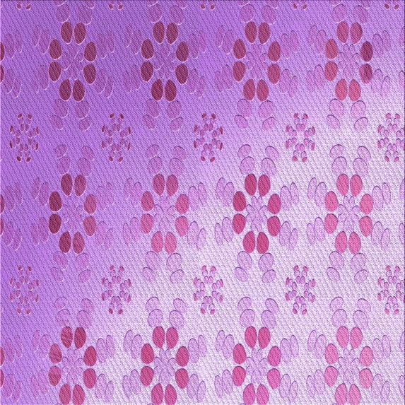 Ahgly Company Indoor Square Patterned Pastel Purple Pink Area Rugs, 7' Square