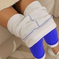 thumbnail image 3 of Fleece Lined Leggings Women Workout Warm Winter Pants Thick Thermal Tights High Waisted Tummy Control Leggings Blue M, 3 of 8