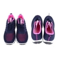 thumbnail image 2 of Zapatillas deportivas Nikou suela gruesa cómodas con cordones para deportes al aire libre color azul y rosa 39, 2 of 15