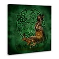 thumbnail image 4 of Stupell Industries Celtic Hare Fractal Animals & Insects Painting Gallery Wrapped Canvas Art Print Wall Art, 17 x 17, 4 of 6