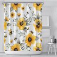 thumbnail image 1 of PANDACO Busy Bee Fabric Shower Curtain (72" x 72"), 1 of 4