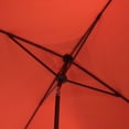 thumbnail image 5 of Safavieh Outdoor Valance 7.5ft Crank Patio Umbrella, Orange/White, 5 of 7