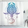 thumbnail image 1 of Ambesonne Turtle Shower Curtain, Geometry Animal, 69"Wx84"L, Multicolor, 1 of 3