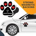 thumbnail image 7 of Magnet Me Up I Love My German Shepherd Pawprint Magnet Decal, 5 Inch, Vinyl Automotive Magnet, 7 of 7