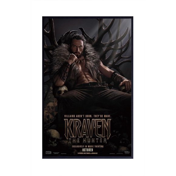 PPHAOSHO Behrens Kraven the Hunter Affiche de Film Peinture Sans Cadre Toile Affiches Murales Art Image Impression Déco Maison Moderne 24x36 Pouces