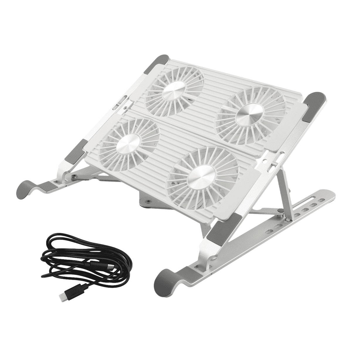 Laptop Cooler with Stand Carrying Stand Folding Cooling Stand Aluminum Model 4-Port Fan Air-Cooled Cooling Laptop Stand
