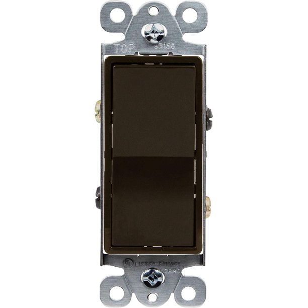 ENERLITES 3Way Decorator Paddle Light Switch, Gloss Finish, Single