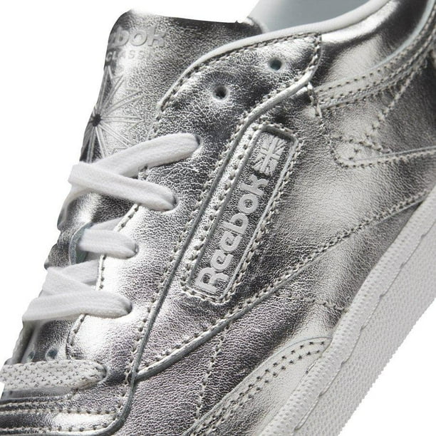 Tenis reebok plateados sale