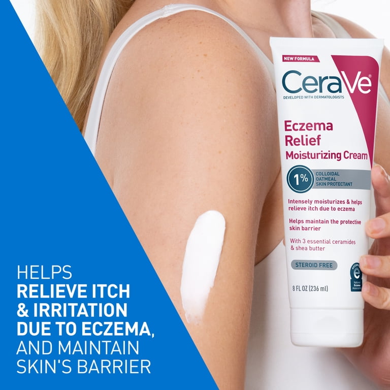 CeraVe Eczema Relief Moisturizing Cream, 8 fl oz photo 3