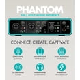 thumbnail image 3 of Paquete de interfaz de audio Movo Music Phantom USB con CastMic XLR, 3 of 8