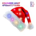 thumbnail image 1 of Juego de 1-3 luces navideñas de colores con gorro de Papá Noel y collar de luces navideñas con bombilla Navid Noel, regalos de disfraces de Año Nuevo, gorros navideños para adultos/niños, 1 of 4