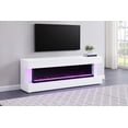 thumbnail image 2 of Coaster Vallerie 71" Wood TV Stand with Visual Flame Box White, 2 of 11