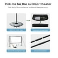 thumbnail image 6 of 100 120 inch Projector Support Screen Stand Anti light for Outdoor Indoor Home Theater Backyard Cinema Travel Camping ,Better Contrast and Color, 6 of 6