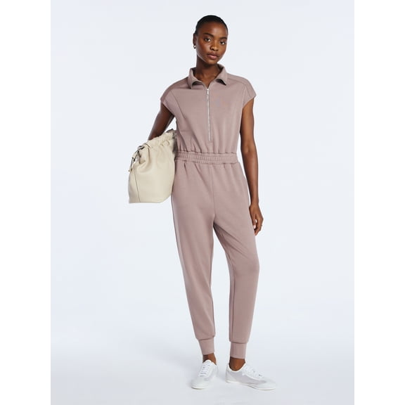 Scoop Women's and Women's Plus New Scubaknit Jumpsuit, Sizes XS-4X