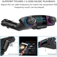 thumbnail image 2 of MUSICOZY Bluetooth FM Transmitter Hands-Free Calling Radio Adapter with Dual USB Port for Car,MP3 Player Bluetooth Receiver with USB car Charger Support TF Card USB Flash Drive, Small, 2 of 9