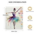 thumbnail image 2 of Nawypu  Ballet Dancer Motivational Decor Canvas Wall Art Paintings Girlee Prints for Girls Bedroom Kids Womens Room, 2 of 5