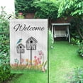 thumbnail image 3 of Garden Flag Double Sided, Watercolor Flower Bird Decorative House Yard Outdoor Small Flag, Spring Summer Decor Home Outside Decoration 12x18, 3 of 5
