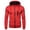 AB743 Red, variant on Tisuna Mens Full Zip Drawstring Hoodies Casual Long Sleeve Outerwear Jackets Relax Fit Hooded Sweatshirts For Streetwear