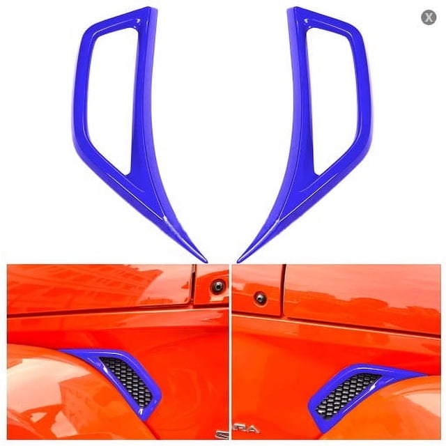 2pcs Car Wheel Eyebrow Side Air Inlet Cover Sticker Trim For Jeep JL Gladiator JT 2018+ Air Conditioning Vent Outlet Decoration
