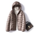 thumbnail image 2 of plus size 5xl 6xl 7xl Women Ultra Lightweight Packable Autumn Winter Warm Jackets 2023  Arrivals Female Slim Short Down Coat, 2 of 7