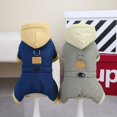 thumbnail image 2 of Cotton Dog Jackets with Hood Winter Waterproof Clothes for Small Medium Dog French Bulldog Puppy Warm Jacket Coat Pet Outfits ShopWise Round, 2 of 6