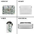 thumbnail image 7 of TSOVTHRID Crossbody Bags for Women Trendy PU Leather Shoulder Bag Minimalist Handbags Purses for Women with Detachable Chain Strap, Eucalyptus Leaf Daisy Floral Watercolor Print, 7 of 7