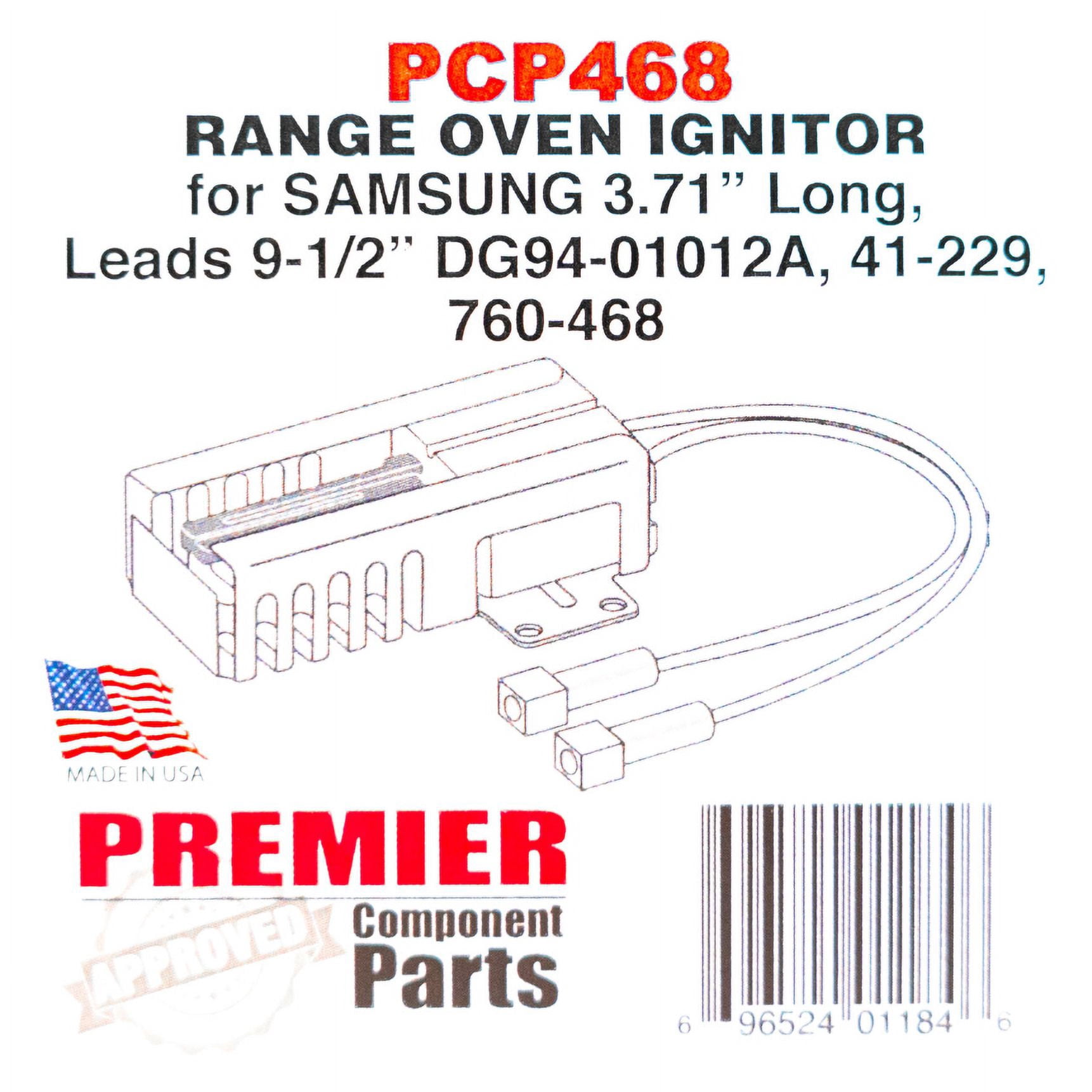 Premier Range Oven Stove Igniter for Samsung DG94-01012A Made in USA!