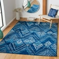thumbnail image 2 of SAFAVIEH Amsterdam Earnestine Geometric Area Rug, Navy/Aqua, 6'7" x 9'2", 2 of 8