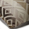 thumbnail image 2 of Cushion Cover, Throw Pillows Covers 12" x 12" Brown Jacquard with Velvet Pillow, Modern Geometric Couch Bed Pillows, Beige Pillow Covers 12x12 inch (30x30 cm) - Champagne Diamond, 2 of 5