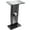Black, variant on VEVOR Acrylic Podium Acrylic Pulpit 47" Acrylic Podium Stand w/ Wide Reading Surface Storage Shelf Floor-Standing Plexiglass Lectern Stand-Up Podium Conference Lectern for Church Office School White