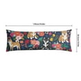 thumbnail image 6 of Dog Lover's Body Pillow Cover - Soft & Breathable, Hidden Zipper, 20"x54", Cute Puppy & Floral Print - Perfect Gift for Pet Lovers, Side Sleepers & Dog Themed Decor, 6 of 7