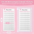 thumbnail image 5 of 20Pcs Expense Budget Sheets, Bill Organizer for A6 Budget Binder, Cash Envelope Trackers for Budgeting, Budget Planner for Ledger Book, Money Organizer for Wallet, Pink, 5 of 5