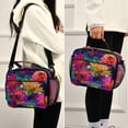 thumbnail image 5 of Insulated Lunch Bag 6L Leak-Proof Lunch Box with Shoulder Strap Multiple Pockets Lunch Tote Colorful and Bright Floral Pattern, 5 of 9