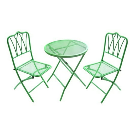 Jordan Manufacturing Wrought Iron 3 Piece Patio Bistro Set ...