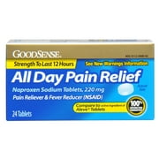 GoodSense All Day Pain Relief, 220 mg Naproxen Sodium Tablets, 24 Ct
