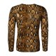 thumbnail image 3 of Camiseta de pullover ajustada con estampado de leopardo para hombres INSPIRE CHIC marrón pequeña, 3 of 7