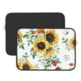 thumbnail image 3 of Bingfone Sunflowers Leaves And Birds Laptop Sleeve Case 15 Inch, 360° Protective Computer Carrying Bag, 3 of 9