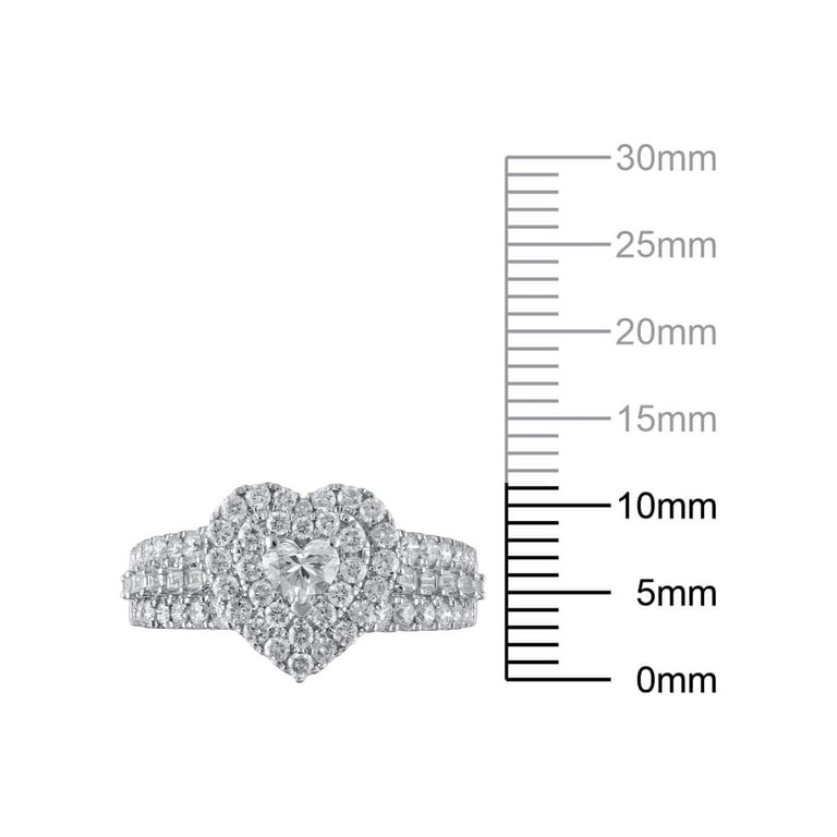 ミュージシャン RILY Heart Pins White Sterling Silver Ring 925 Cut-Out Heart Y2K Friendship