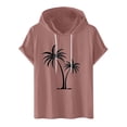 thumbnail image 4 of Camiseta Deportiva de Manga Corta de la Blusa de los Hombres Casual de la Moda Sólida con Capucha, Top Casual para Al Aire Libre, 4 of 7