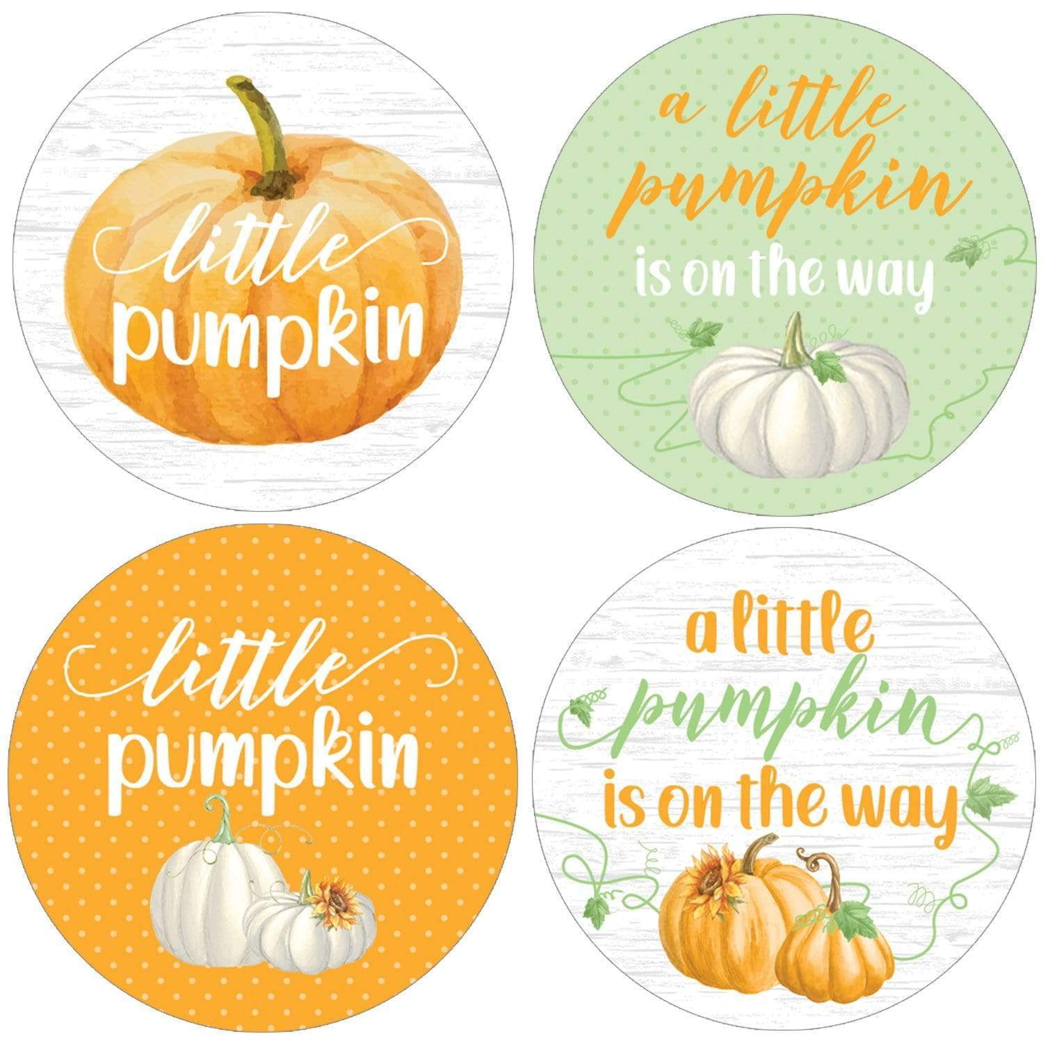 Sheet of 30 Personalized Labels A Little Pumpkin is on the way Hand Sanitizer Labels Fall Theme Baby Shower Favor
